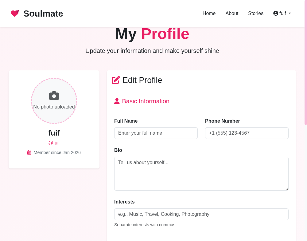 soulmate.htb profile.php