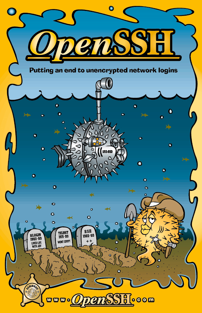 OpenSSH artwork at https://www.openbsd.org/artwork.html